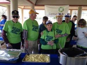 golden K Kiwanis food servers